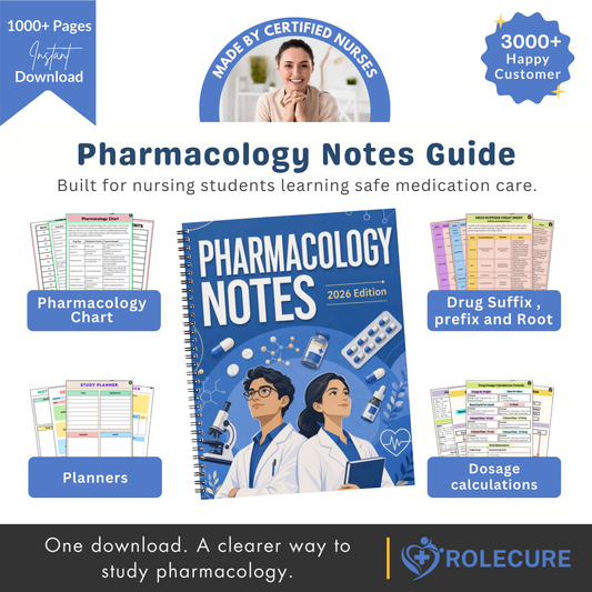 Pharmacology Notes Bundle (FREE TODAY)
