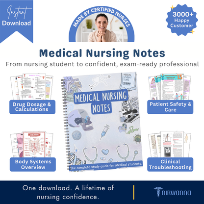 1000+ Medical Nursing Notes