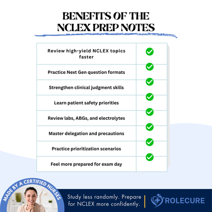 FREE NCLEX Prep Notes