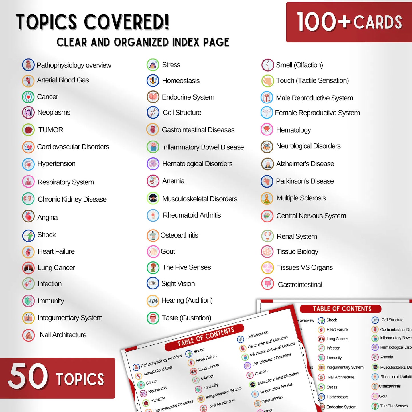 100+ Pathophysiology Flashcards